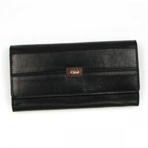 Chloe（クロエ） 長財布 ETHEL 3P0472 09I BLACK／MOKA