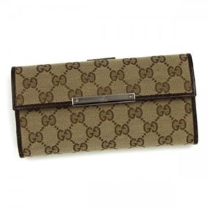 Gucci（グッチ） 長財布 112715 9643 BEIGE EBONY／COCOA