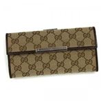 Gucci（グッチ） 長財布 112715 9643 BEIGE EBONY／COCOA