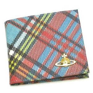 Vivienne Westwood（ヴィヴィアンウエストウッド） 二つ折り財布（小銭入れ付） DERBY 730VV11 AZZURRO