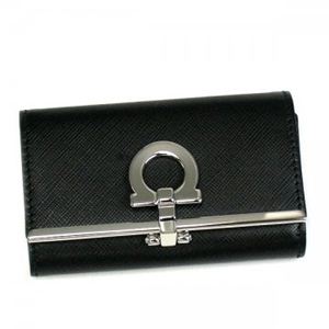 Ferragamo（フェラガモ） キーケース GANCINI ICONA VITTEL 224627 273775 NERO
