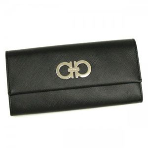 Ferragamo（フェラガモ） 長財布 GANCINI ICONA VITTEL 227121 335289 NERO