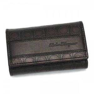 【2013年4月30日まで期間限定値下げ】Ferragamo（フェラガモ） キーケース MENS SLG GAMMA 668729 433509 HICKORY