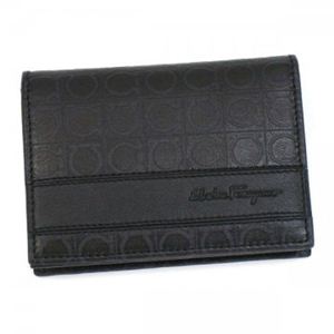 【2013年4月30日まで期間限定値下げ】Ferragamo（フェラガモ） カードケース MENS SLG GAMMA 668741 433475 NERO