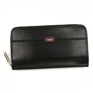 Chloe（クロエ） 長財布 ETHEL 3P0471 09I BLACK／MOKA