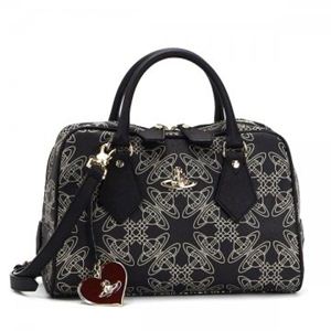 【2013年5月31日まで期間限定値下げ】Vivienne Westwood（ヴィヴィアンウエストウッド） ナナメガケバッグ LOGOMANIA 13277 BLACK