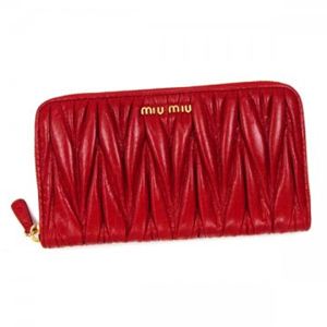 MIUMIU（ミュウミュウ） 長財布 MATELASSE LUX 5M0506 F0D17 LACCA