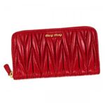 MIUMIU（ミュウミュウ） 長財布 MATELASSE LUX 5M0506 F0D17 LACCA