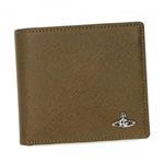 Vivienne Westwood（ヴィヴィアンウエストウッド） 二つ折り財布（小銭入れ付） MAN SAFFIANO 33037 GREEN