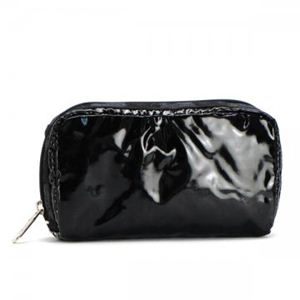 【2013年4月30日まで期間限定値下げ】LESPORTSAC（レスポートサック） ポーチ ブラックパテント 6511