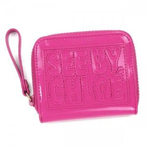 SEE BY CHLOE（シーバイクロエ） 二つ折り財布（小銭入れ付） ZIP FILE PVC 9P7238 A17 FUXIA