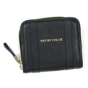 SEE BY CHLOE（シーバイクロエ） 二つ折り財布（小銭入れ付） HARRIET 9P7369 1 BLACK