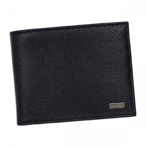 DOLCE＆GABBANA（ドルチェアンドガッバーナ） 二つ折り財布（小銭入れ付） A3666 BP0457 8V791 NERO／DIS.CALCIATORI