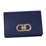 Ferragamo（フェラガモ） カードケース GANCINI ICONA VITTEL 22A552 530089 OXFORD BLU