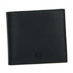 Loewe（ロエベ） 二つ折り財布（小銭入れ付） TEXTURA LEATHER 103.30.501 1339 BLACK／OCEAN BLUE