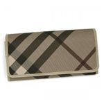 Burberry（バーバリー） 長財布 SMOKED CHECK PENROSE SMO 2500T SMOKED TRENCH／TRENCH