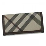 Burberry（バーバリー） 長財布 SMOKED CHECK LS PENROSE SMO 5020T PULM SMOKED CHECK