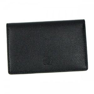Loewe（ロエベ） カードケース TEXTURA LEATHER 103.30.F16 1339 BLACK／OCEAN BLUE