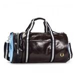 FRED PERRY（フレッドペリー） ボストンバッグ L1184 793 DK CHOC／BLACK／ALASKAN BLUE