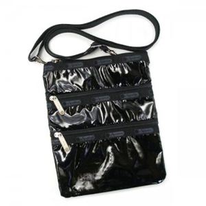 LESPORTSAC（レスポートサック） ナナメガケバッグ ブラックパテント 7627