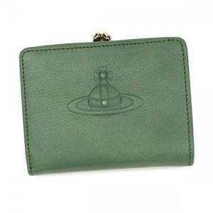 Vivienne Westwood（ヴィヴィアンウエストウッド） 二つ折り財布（小銭入れ付） CHELSEA 32283 GREEN