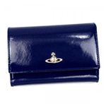 【2013年5月31日まで期間限定値下げ】Vivienne Westwood（ヴィヴィアンウエストウッド） 三つ折り財布（小銭入れ付） WOMAN SAFFIANO 32344 BLUE