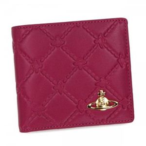 【2013年6月30日まで期間限定値下げ】Vivienne Westwood（ヴィヴィアンウエストウッド） 二つ折り財布（小銭入れ付） ANGEL ORB 730VV11 FUXIA