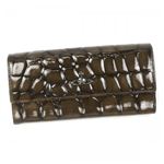 【2013年7月31日まで期間限定値下げ】Vivienne Westwood（ヴィヴィアンウエストウッド） 長財布 STRIPY CROC 32330 DARK BROWN