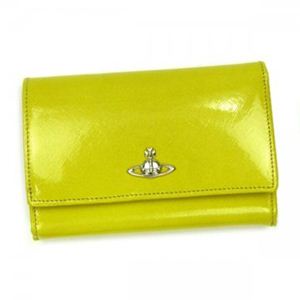 【2013年6月30日まで期間限定値下げ】Vivienne Westwood（ヴィヴィアンウエストウッド） 三つ折り財布（小銭入れ付） WOMAN SAFFIANO 32344 YELLOW
