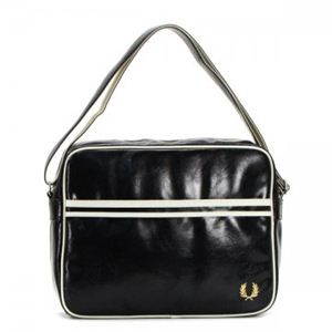 FRED PERRY（フレッドペリー） ショルダーバッグ L1180 102 BLACK／ECRU