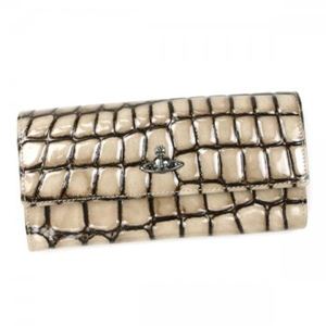 Vivienne Westwood（ヴィヴィアンウエストウッド） 長財布 STRIPY CROC 32330 TOUPE