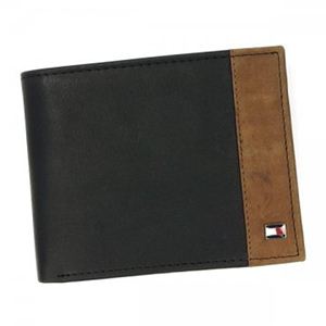 TOMMY HILFIGER（トミーヒルフィガー） 二つ折り財布（小銭入れ付） ALLERDALE 0091-4825 1 BLACK／TAN