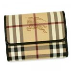 【2013年8月31日まで期間限定値下げ】Burberry（バーバリー） 三つ折り財布（小銭入れ付） HYM BELLFIELD HYM 2070T CHOCOLATE