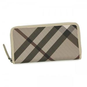 Burberry（バーバリー） 長財布 SMOKED CHECK ZIGGY SMO 2500T SMOKED TRENCH／TRENCH