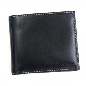 Paul smith（ポールスミス） 二つ折り財布（小銭入れ付） W516 AHXA1033 BLACK