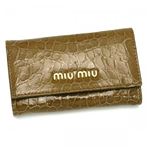 MIUMIU（ミュウミュウ） キーケース STAMPA COCCO LUX 5M0222 CAMMELLO