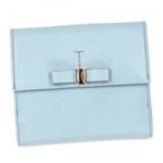Ferragamo（フェラガモ） 二つ折り財布（小銭入れ付） MISS VARA 22A951 531220 BLUE PASTEL