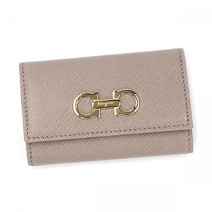 Ferragamo(フェラガモ) キーケース GANCINI ICONA VITTEL 22B853 558015 NOCTURNE ROSE