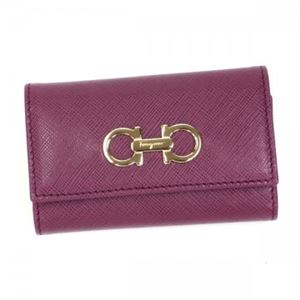【2013年8月31日まで期間限定値下げ】Ferragamo（フェラガモ） キーケース GANCINI ICONA VITTEL 22B853 549348 CORNIOLA