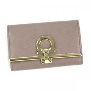 Ferragamo（フェラガモ） キーケース GANCINI ICONA VITTEL 224627 549453 NOCTURNE ROSE／CORNIOLA