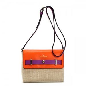 KATE SPADE（ケイトスペード） ナナメガケバッグ BOURBON STREET FABRI PWRU3346 686 NATURAL