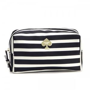 KATE SPADE（ケイトスペード） ポーチ FLATIRON NYLON PWRU3301 17 BLACK／CREAM