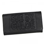 SEE BY CHLOE（シーバイクロエ） 長財布 ZIP FILE LEATHER 9P7361 1 BLACK