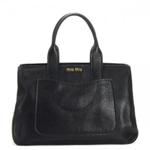MIUMIU（ミュウミュウ） ハンドバッグ VITELLO CARIBU RN0903 FOO02 NERO
