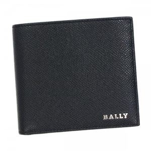 Bally（バリー） 二つ折り財布（小銭入れ付） LETTERING LYIE 0 BLACK