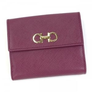 Ferragamo（フェラガモ） 二つ折り財布（小銭入れ付） GANCINI ICONA VITTEL 22B852 549341 CORNIOLA