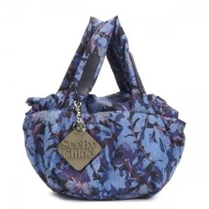 SEE BY CHLOE（シーバイクロエ） ショルダーバッグ 9S7589 A51 FLOWER FOSSIL PRINT MIDNIGHT