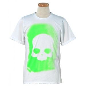 HYDROGEN（ハイドロゲン） メンズTシャツ 120102 73 WHITE／GREEN