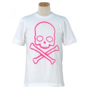 HYDROGEN（ハイドロゲン） メンズTシャツ 124005 161 WHITE／FUCHSIA