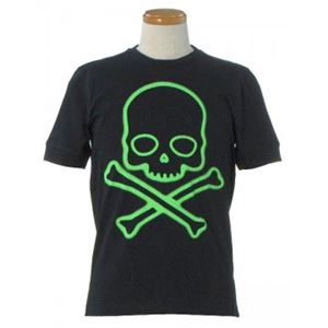 HYDROGEN（ハイドロゲン） メンズTシャツ 124005 330 BLACK／GREEN